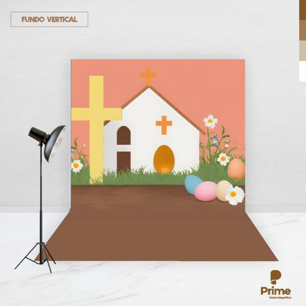 Fundo Fotográfico Cenário Páscoa Religiosa Cute 2,20m x1,50m F799 - Image 2