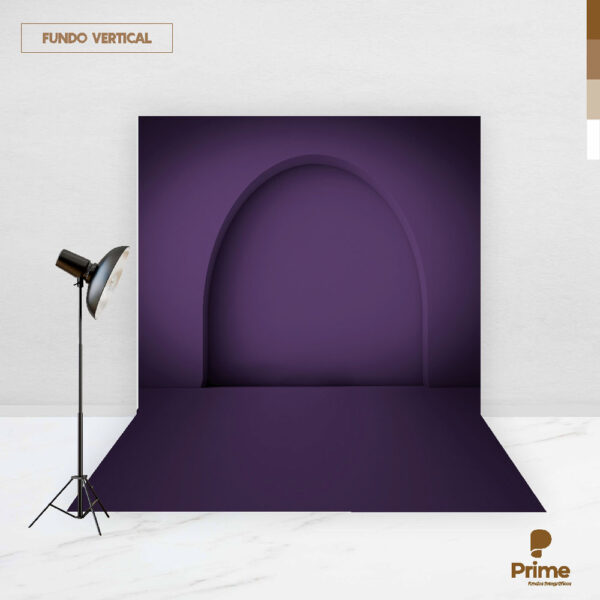 Fundo Fotográfico Cenário Arco Romano Roxo 2,20m x1,50m F864 - Image 2
