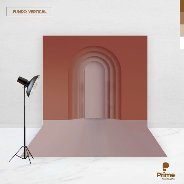Fundo Fotográfico Cenário Arco Romano Marron 2,20m x1,50m F871 - Image 2