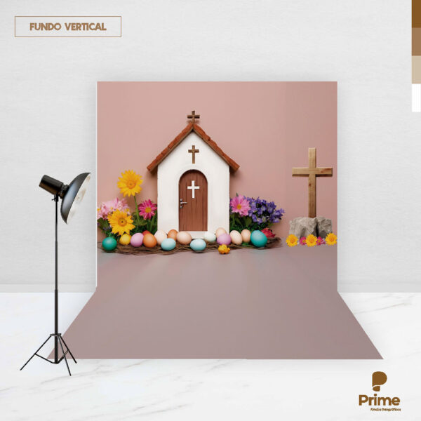 Fundo Fotográfico Cenário Páscoa Religiosa Cute 2,20m x1,50m F797 - Image 2