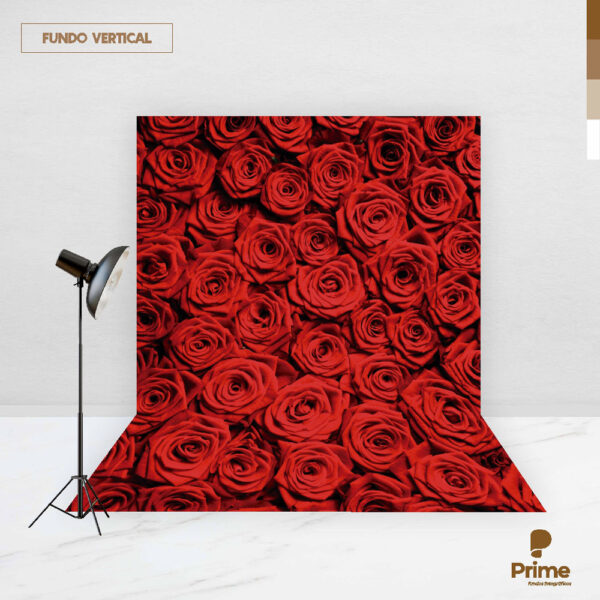Fundo Fotográfico Cenário Textura Rosas Vermelha Tecido 2,20m x1,50m F506 - Image 2