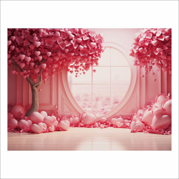 Fundo Fotográfico Cenário Dia das Mães Rosa 2,20m x1,50m F813 - Image 3