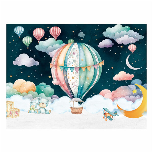 Fundo Fotográfico Cenário Balão Newborn 2,20m x1,50m F549 - Image 3