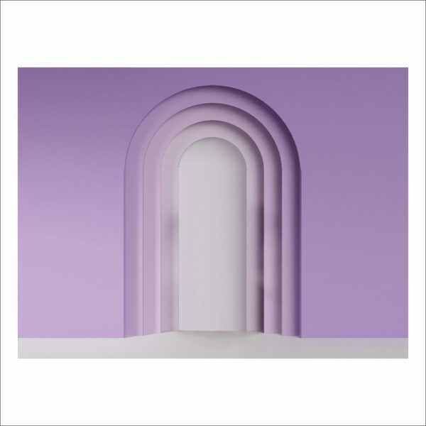 Fundo Fotográfico Cenário Arco Romano Lilas 2,20m x1,50m F868 - Image 3