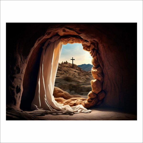 Fundo Fotográfico Cenário Páscoa  Religiosa 2,20m x1,50m F791 - Image 3