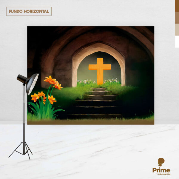 Fundo Fotográfico Cenário Páscoa Religiosa 2,20m x1,50m F796 - Image 4