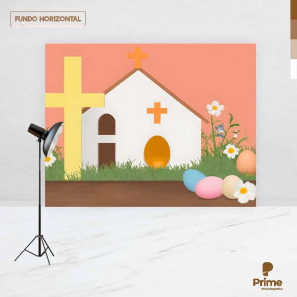 Fundo Fotográfico Cenário Páscoa Religiosa Cute 2,20m x1,50m F799 - Image 4