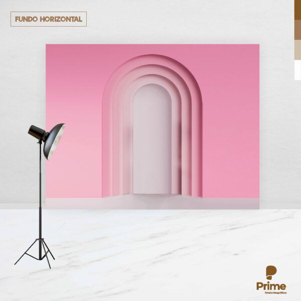 Fundo Fotográfico Cenário Arco Romano Rosa 2,20m x1,50m F870 - Image 4