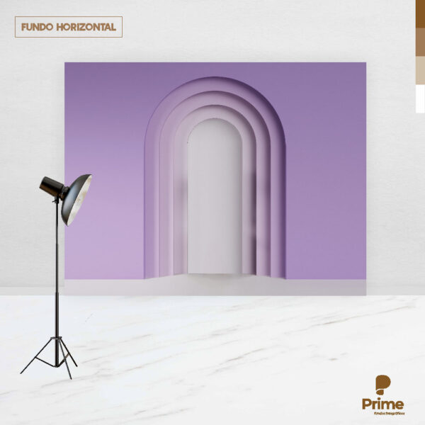 Fundo Fotográfico Cenário Arco Romano Lilas 2,20m x1,50m F868 - Image 4