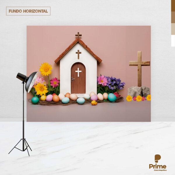 Fundo Fotográfico Cenário Páscoa Religiosa Cute 2,20m x1,50m F797 - Image 4