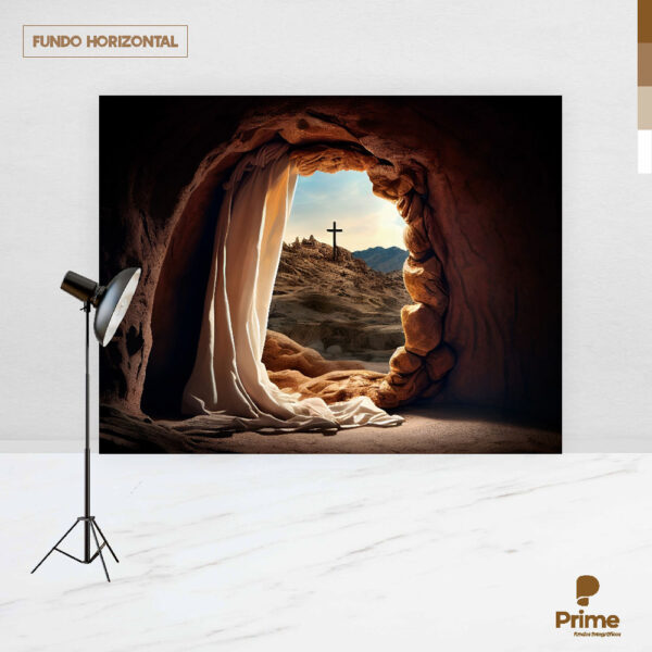Fundo Fotográfico Cenário Páscoa  Religiosa 2,20m x1,50m F791 - Image 4