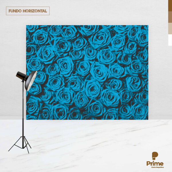 Fundo Fotográfico Cenário Textura Rosas Azul Tecido 2,20m x1,50m F505 - Image 4