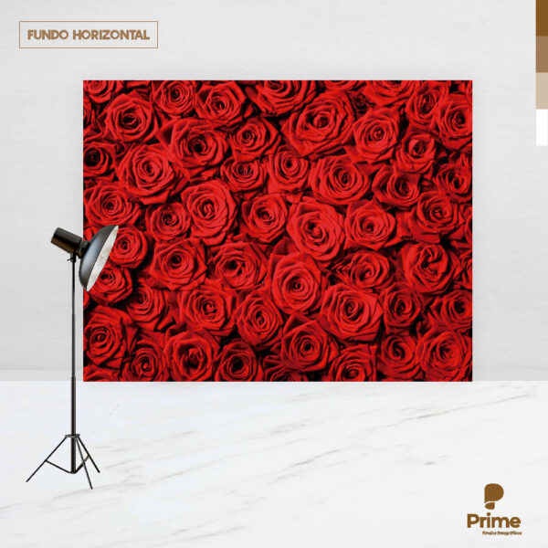 Fundo Fotográfico Cenário Textura Rosas Vermelha Tecido 2,20m x1,50m F506 - Image 4