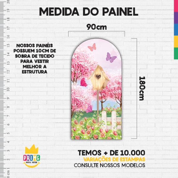 Painel De Festa Romano Decorativo Jardim Encantado - Image 5
