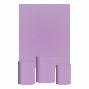 Kit Casado Lilás Cor Lisa  Trio Capa Cilindro Retangular Tecido