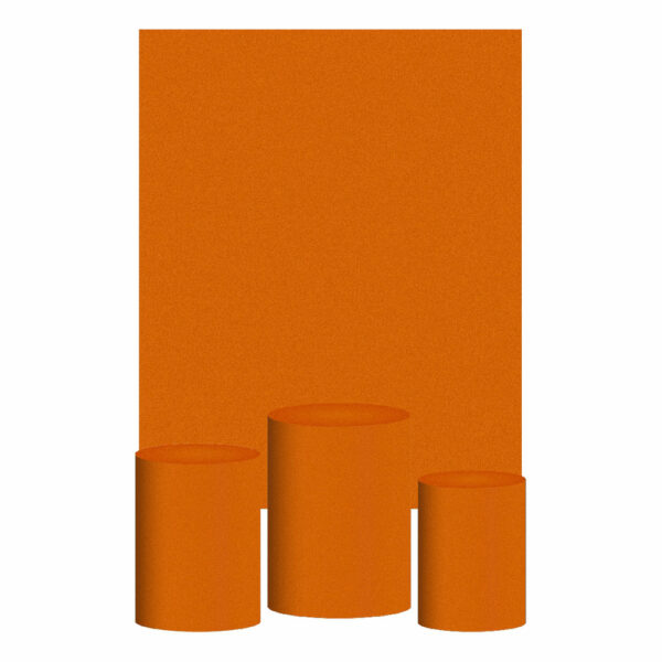 Kit Casado Mostarda Cor Lisa  Trio Capa Cilindro Retangular Tecido