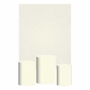 Kit Casado Palha Cor Lisa  Trio Capa Cilindro Retangular Tecido