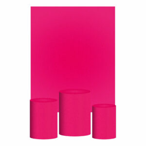Kit Casado Rosa Pink Cor Lisa  Trio Capa Cilindro Retangular Tecido