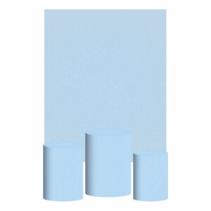 Kit Casado Topázio Turquesa  Cor Lisa  Trio Capa Cilindro Retangular Tecido