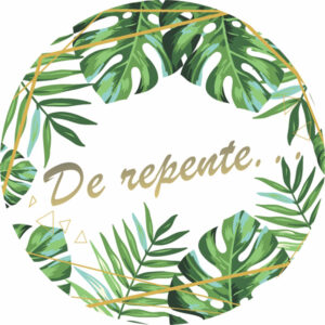 Painel Redondo 3D De Repente Tecido Sublimado OUTLET