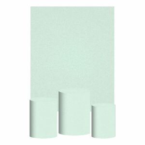 Kit Casado Verde Claro Cor Lisa  Trio Capa Cilindro Retangular Tecido