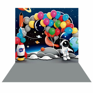 Fundo Fotográfico Cenário Astronauta Foguete 2,20m x1,50m F544