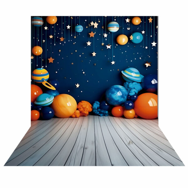 Fundo Fotográfico Cenário Galáxia Astronauta  2,20m x1,50m F546