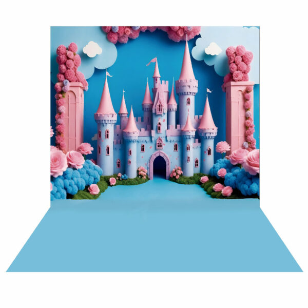 Fundo Fotográfico Cenário Castelo Princesa em Tecido 2,20m x1,50m F830