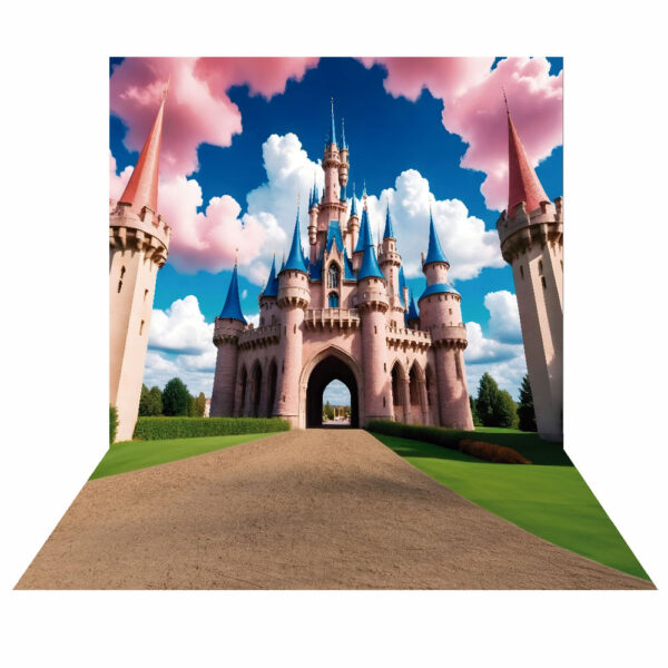 Fundo Fotográfico Cenário Castelo Princesa  em Tecido 2,20m x1,50m F835