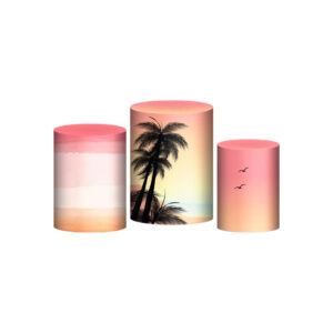 Trio Capa Cilindro Verão  3d Em Tecido Com Elástico OUTLET