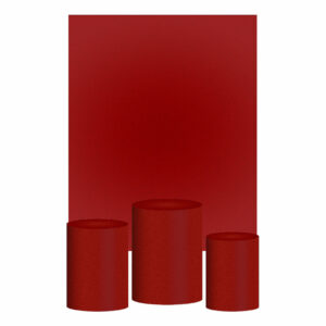 Kit Casado Graviola Cor Lisa  Trio Capa Cilindro Retangular Tecido