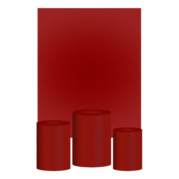 Kit Casado Graviola Cor Lisa  Trio Capa Cilindro Retangular Tecido