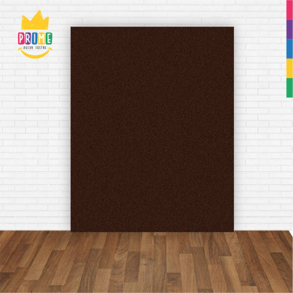 Painel de Festa Retangular 3D  Marron casadinho 1,75m x 2,20 Cor Lisa Tecido - Image 2
