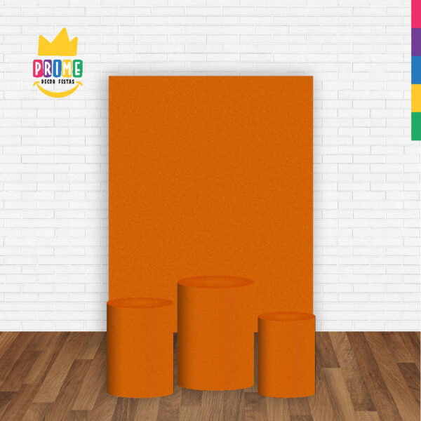 Kit Casado Mostarda Cor Lisa  Trio Capa Cilindro Retangular Tecido - Image 2