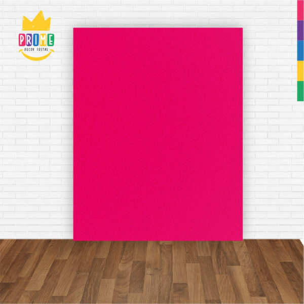 Painel de Festa Retangular 3D Rosa Pink casadinho 1,75m x 2,20 Cor Lisa Tecido - Image 2