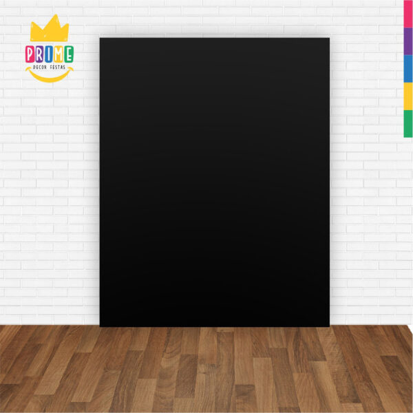 Painel de Festa Retangular 3D Preto casadinho 1,75m x 2,20 Cor Lisa Tecido - Image 2