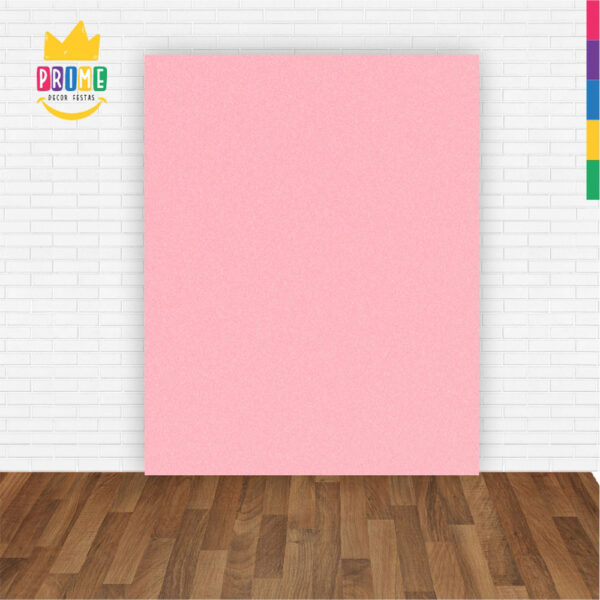 Painel de Festa Retangular 3D Rosa Bebe casadinho 1,75m x 2,20 Cor Lisa Tecido - Image 2