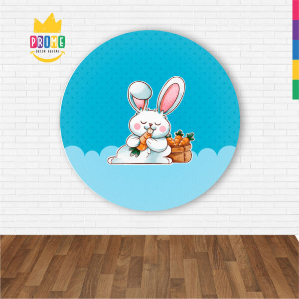 Painel Redondo 3D Páscoa Abre Fácil Tecido 1,50m X 1,50m - Image 2