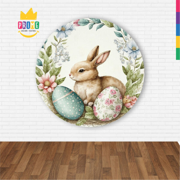 Painel Redondo 3D Páscoa Abre Fácil Tecido 1,50m X 1,50m (cópia) - Image 2