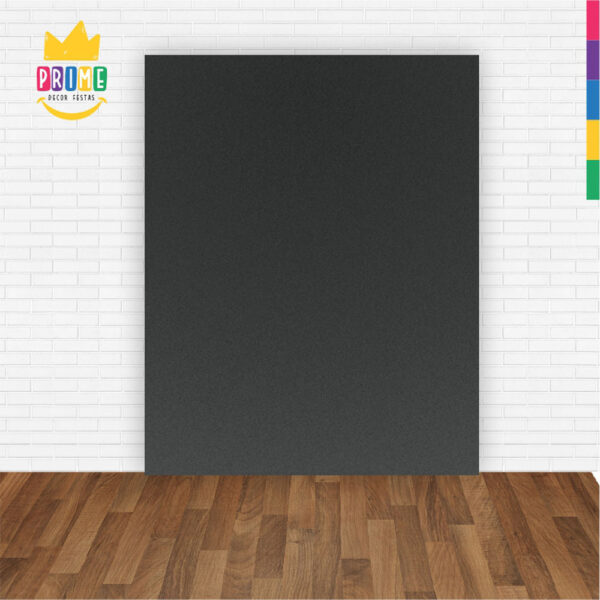 Painel de Festa Retangular 3D Cinza Chumbo casadinho 1,75m x 2,20 Cor Lisa Tecido - Image 2