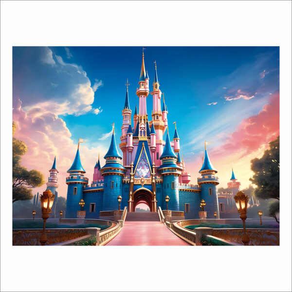 Fundo Fotográfico Cenário Castelo Princesa 2,20m x1,50m F837 - Image 3