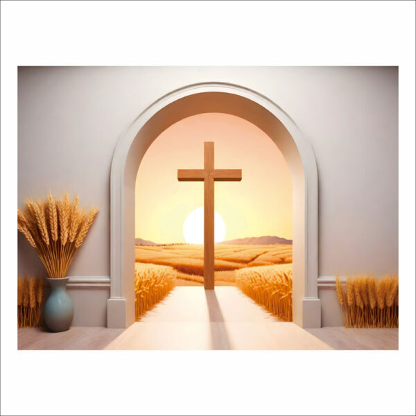 Fundo Fotográfico Cenário Páscoa Religiosa 2,20m x1,50m F880 - Image 3