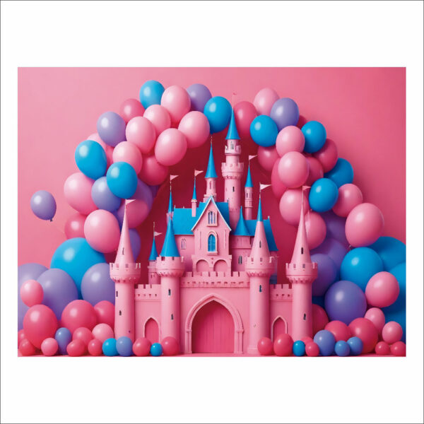 Fundo Fotográfico Cenário Castelo Princesa em Tecido 2,20m x1,50m F831 - Image 3