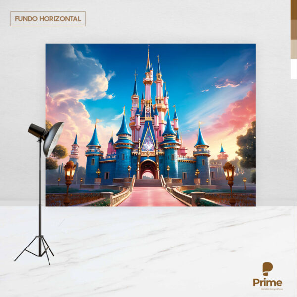 Fundo Fotográfico Cenário Castelo Princesa 2,20m x1,50m F837 - Image 4