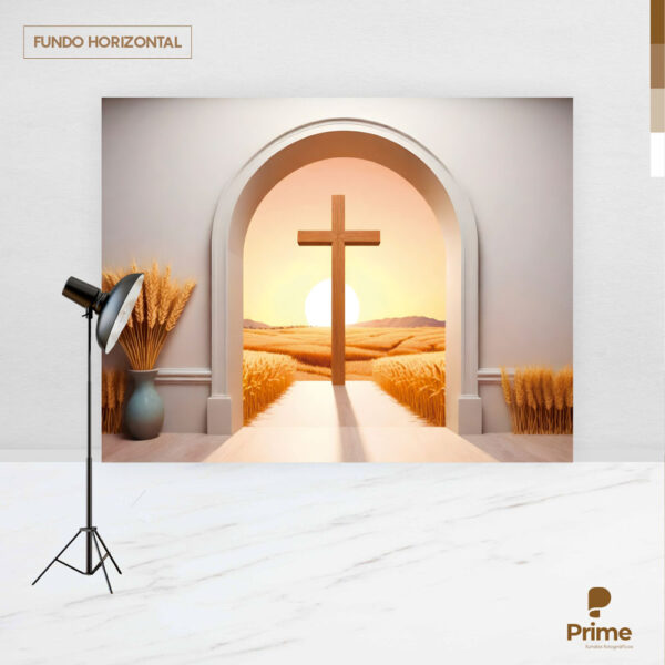Fundo Fotográfico Cenário Páscoa Religiosa 2,20m x1,50m F880 - Image 4