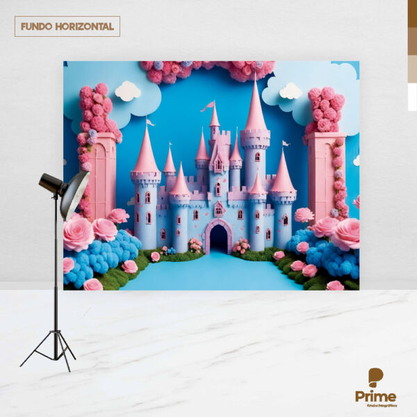 Fundo Fotográfico Cenário Castelo Princesa em Tecido 2,20m x1,50m F830 - Image 4