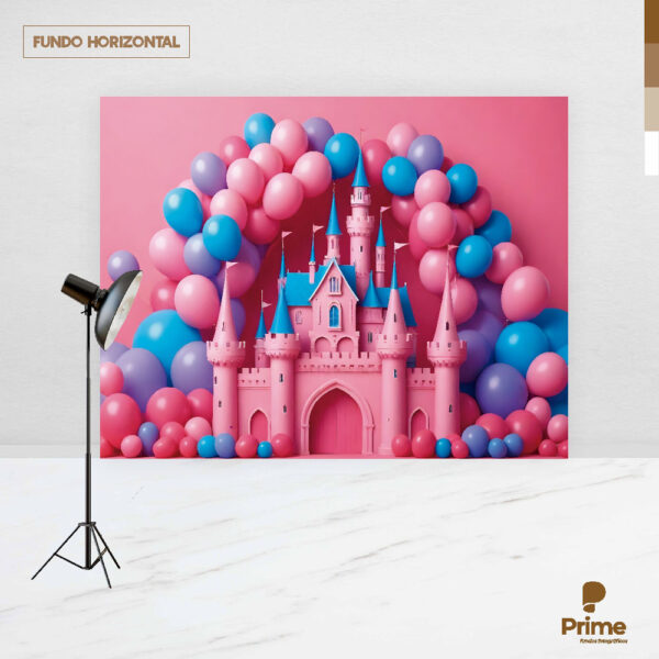 Fundo Fotográfico Cenário Castelo Princesa em Tecido 2,20m x1,50m F831 - Image 4