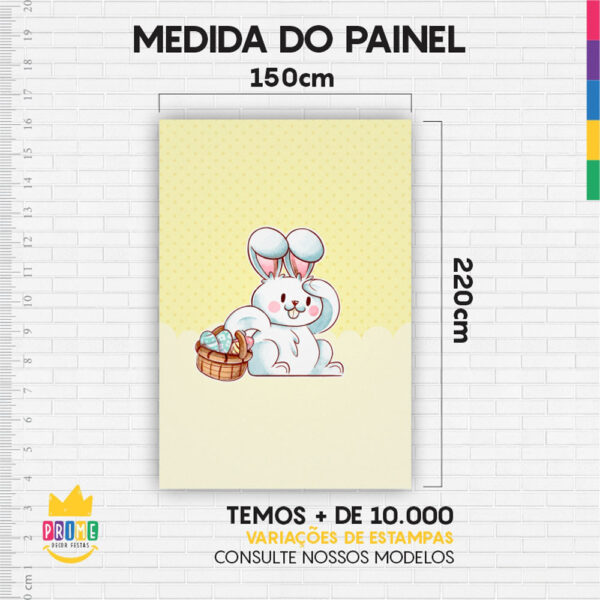 Kit Casado Páscoa Painel Redondo Trio Capas Cilindro Retangular Vertical Em Tecido - Image 6