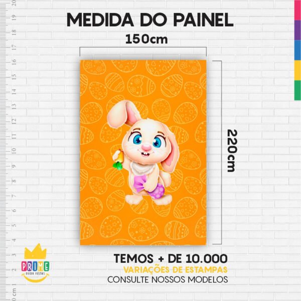 Kit Casado Páscoa Painel Redondo Trio Capas Cilindro Retangular Vertical Em Tecido - Image 6
