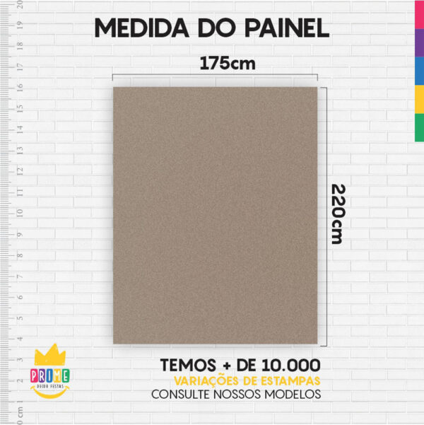 Painel de Festa Retangular 3D Cinza casadinho 1,75m x 2,20 Cor Lisa Tecido - Image 4